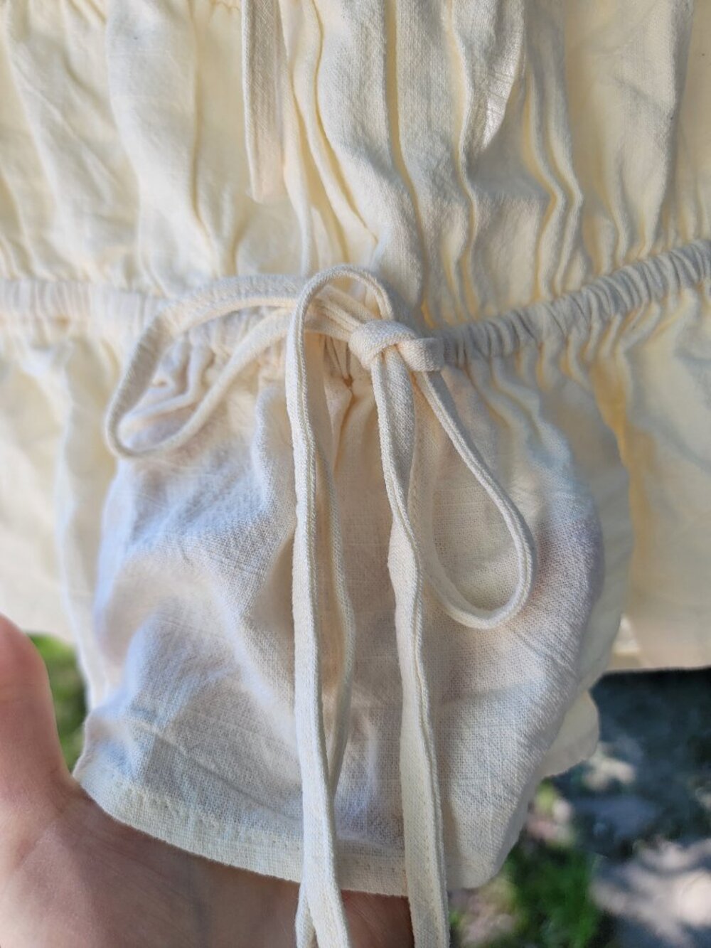 Linen Blend Ruffle Cami Top - Picture 2 of 2